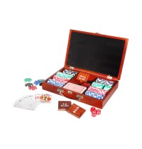 Natural Games Pokerset im Holzkoffer mit 200 Chips
