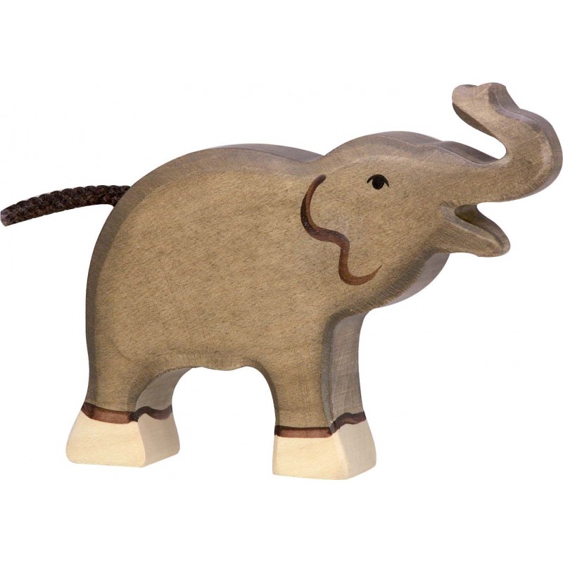 Elefant, klein, Rüssel hoch