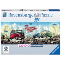 Ravensburger Spiel - Mit dem VW Bulli über den Brenner, 1000 Teile