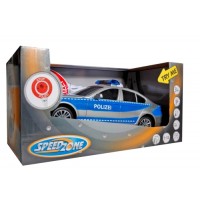 Speed Zone Polizeiauto mit Polizeikelle