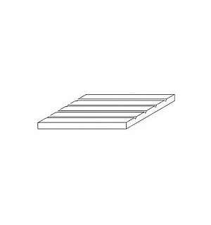 Strukturplatte, 1x150x300 mm. Evergreen