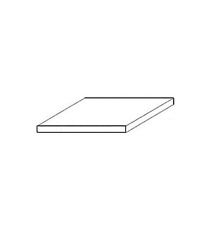 Weiße Polystyrolplatte, 150x3 Evergreen