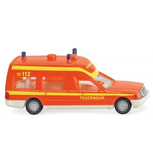 Wiking - Feuerwehr - Krankenwagen - MB Binz - tagesleuchtrot