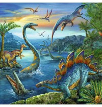 Ravensburger Puzzle - Faszination Dinosaurier, 3x49 Teile
