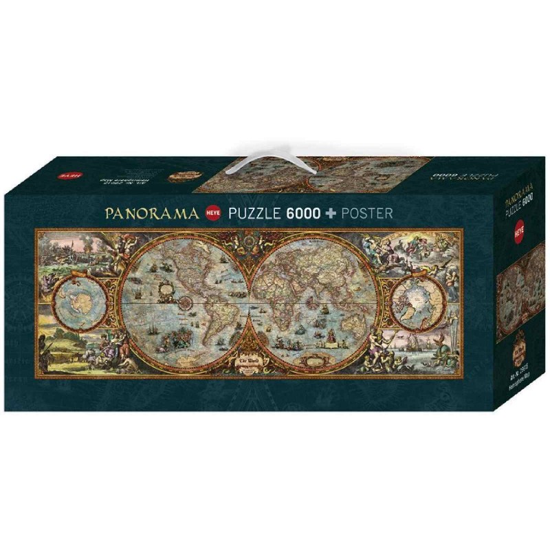 Heye - Panoramapuzzle 6000 Teile - Hemisphere Map