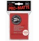 UltraPRO - Pro-Matte Sleeves Red, 50