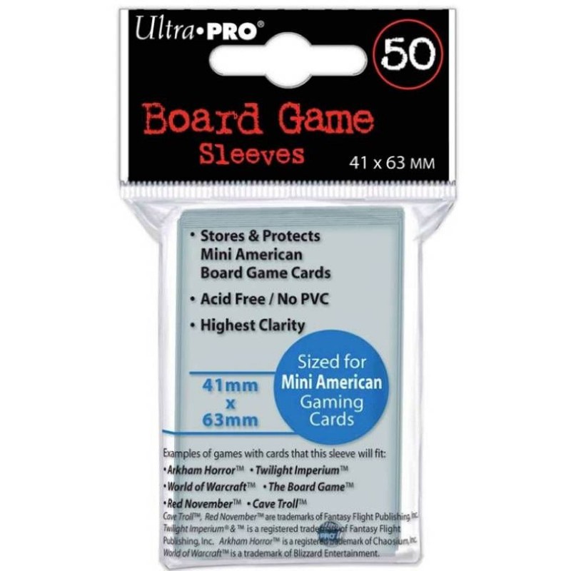 UltraPRO - Board Game Sleeves 41x63mm, 50