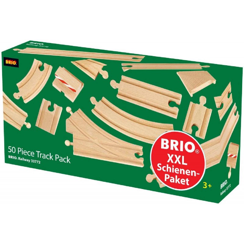 BRIO Bahn - Großes Schienensortiment 50 Teile