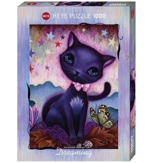 Heye - Standardpuzzle 1000 Teile - Dreaming Black Kitty