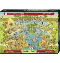 Heye - Standardpuzzle 1000 Teile - Degano Zoo Nile Habitat