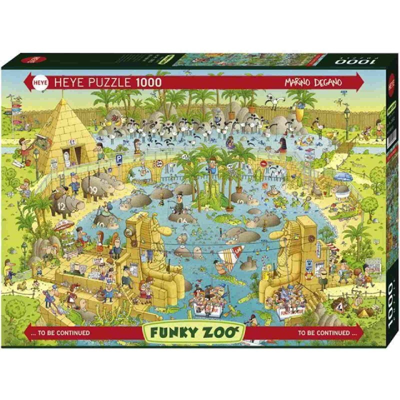 Heye - Standardpuzzle 1000 Teile - Degano Zoo Nile Habitat