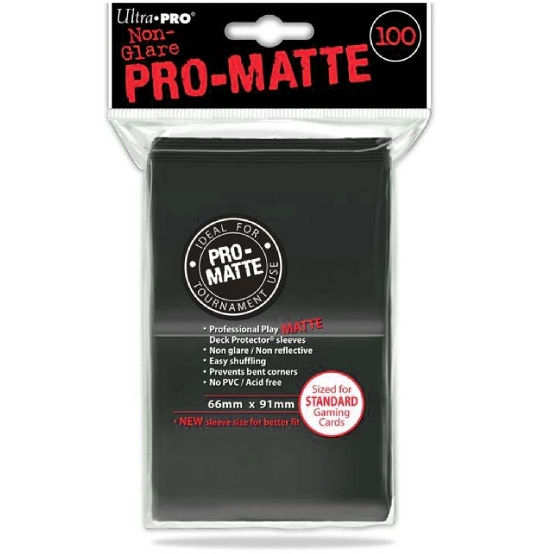 UltraPRO - Black Pro-Matte Sleeves, 100