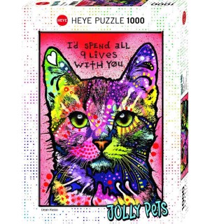 Heye - Standardpuzzle - 9 Lives, 1000 Teile