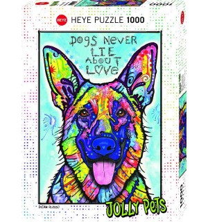 Heye - Standardpuzzle - Dogs Never Lie, 1000 Teile