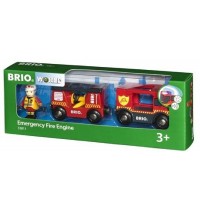 BRIO Bahn - Feuerwehr-Leiterfahrzeug mit Licht und Sound