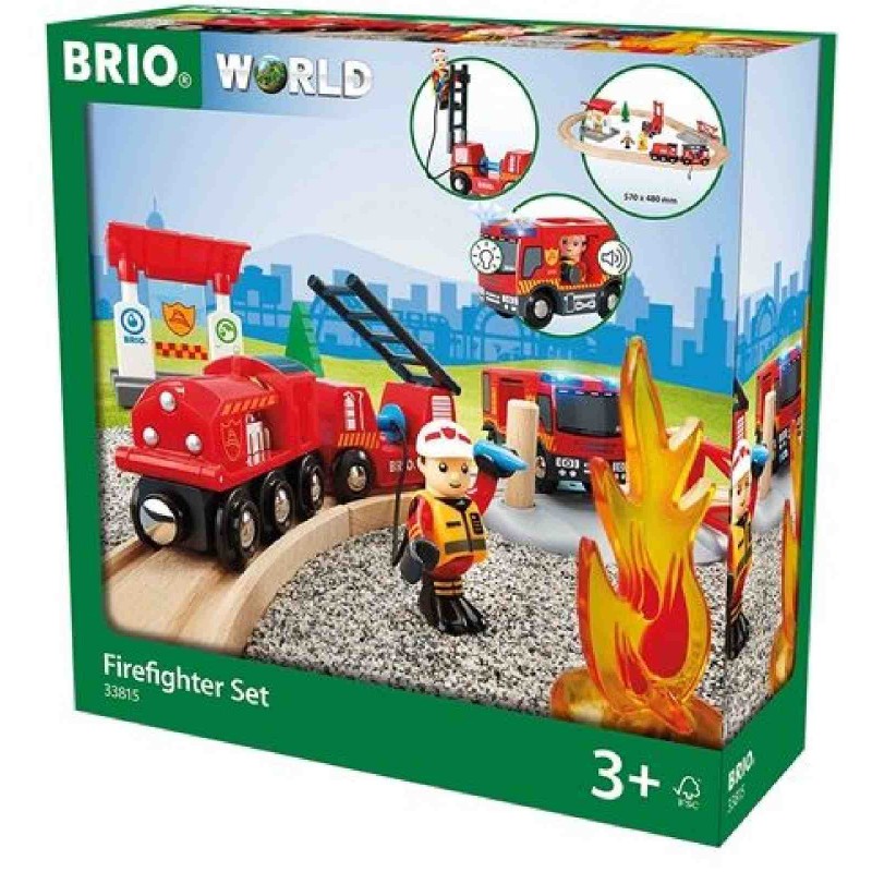 BRIO Bahn - Feuerwehr Set