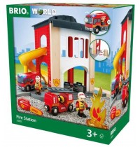 BRIO Bahn - Große Feuerwehr-Station mit Einsatzfahrzeug