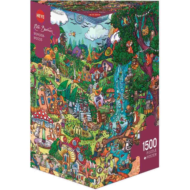 Heye - Triangularpuzzle - Wonderwoods Triangular, 1500 Teile