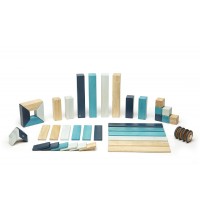 Tegu - Magnetisches Holzset blau, 42 Teile