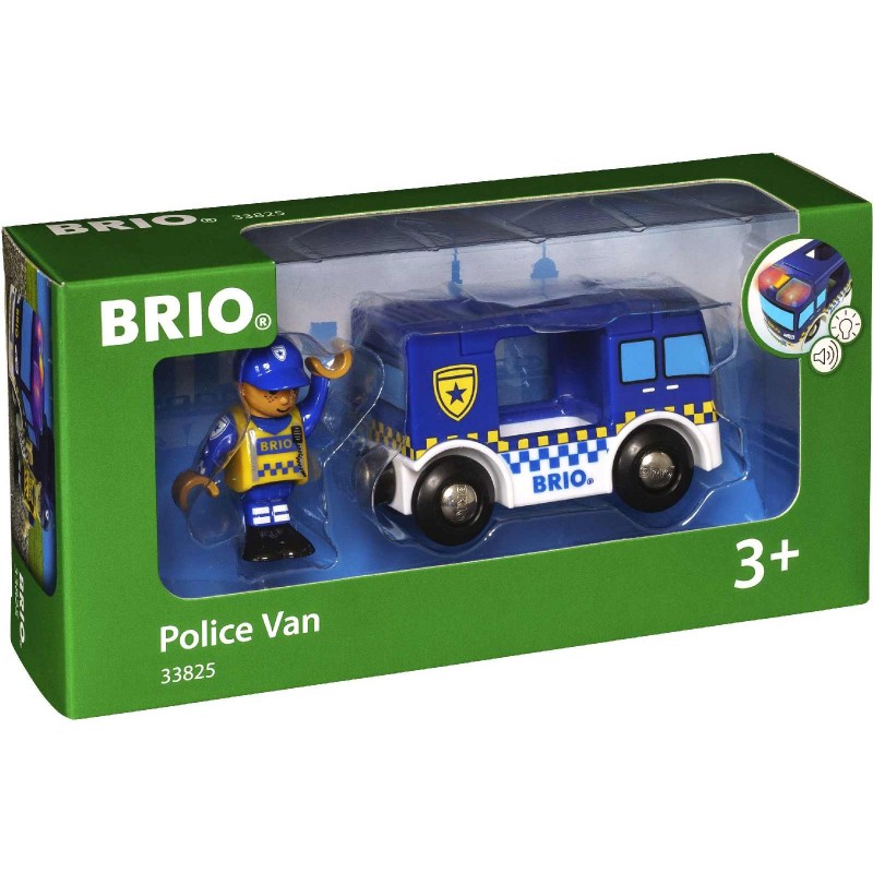 BRIO Bahn - Polizeiwagen mit Licht und Sound