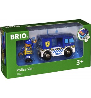 BRIO Bahn - Polizeiwagen mit Licht und Sound