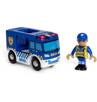 BRIO Bahn - Polizeiwagen mit Licht und Sound