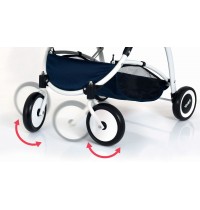 BRIO - Puppenwagen Spin blau mit Schwenkrädern