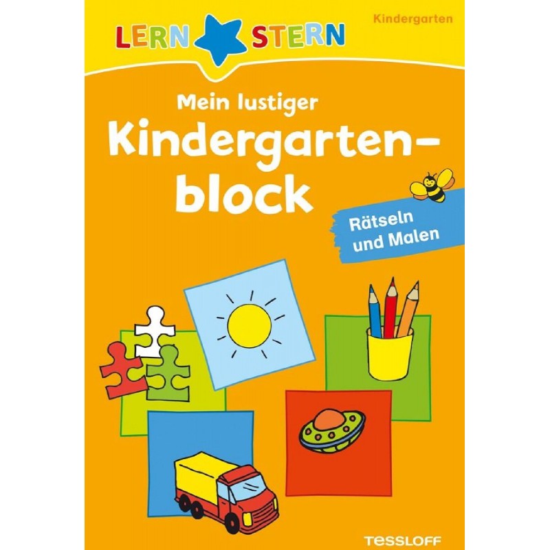 Tessloff - Lernstern - Mein lustiger Kindergartenblock - Rätseln und Malen