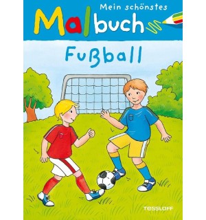 Tessloff - Malen, Rätseln & mehr - Mein schönstes Malbuch.Fußball