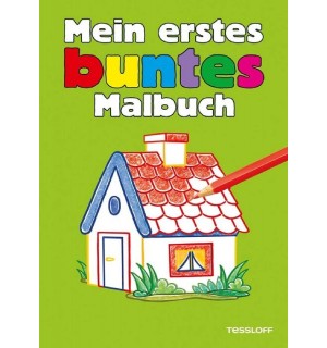 Tessloff - Malen, Rätseln & mehr - Mein erstes buntes Malbuch (grün)