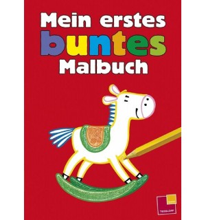 Tessloff - Malen, Rätseln & mehr - Mein erstes buntes Malbuch (rot)