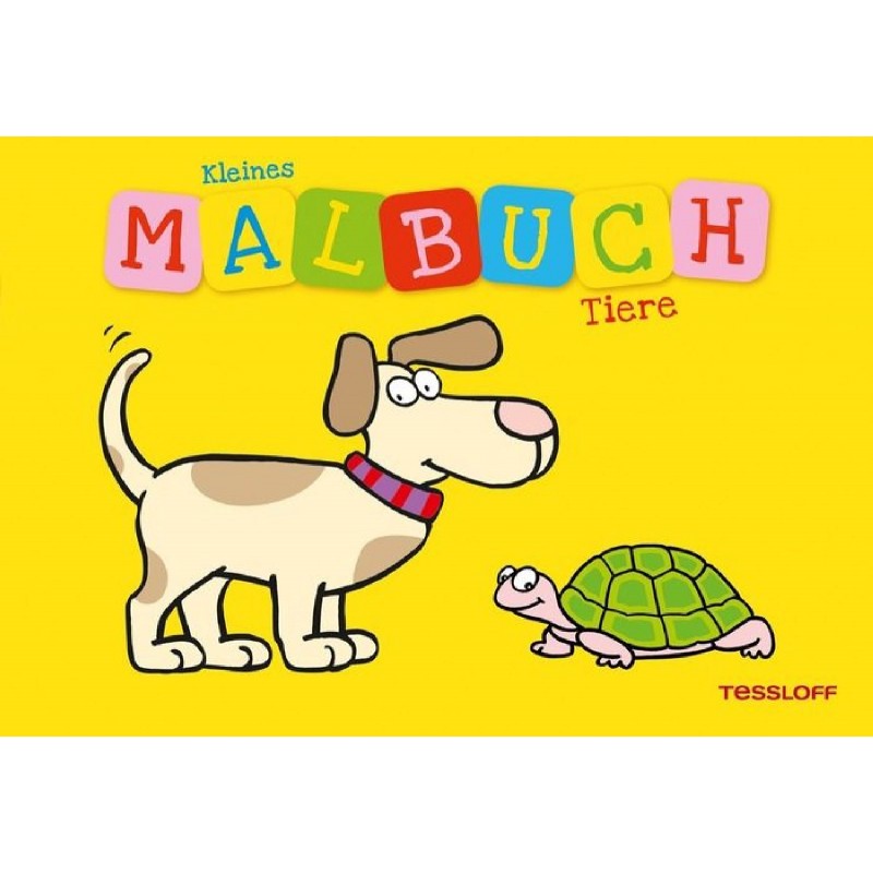 Tessloff - Malen, Rätseln & mehr - Kleines Malbuch Tiere