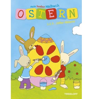 Tessloff - Malen, Rätseln & mehr - Mein kleines Malbuch - Ostern - 1,2,3 - Oster-Malerei