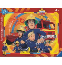 Ravensburger Puzzle - Rahmenpuzzle - Sam, der Feuerwehrmann, 33 Teile