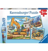 Ravensburger Puzzle - Große Baufahrzeuge, 3x49 Teile