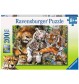 Ravensburger Puzzle - Schmusende Raubkatzen, 200 XXL-Teile