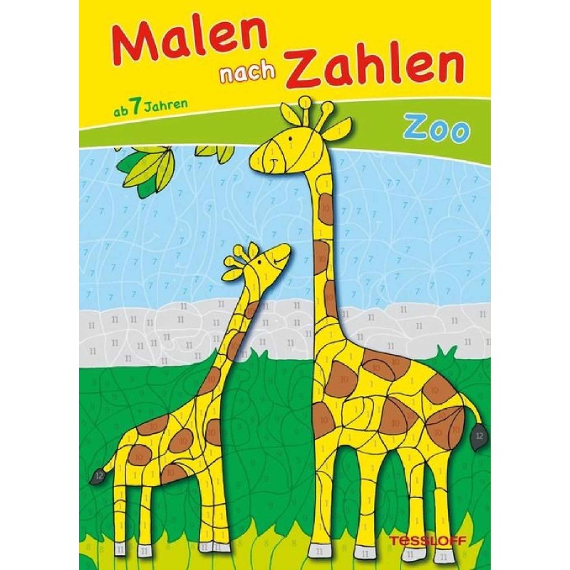 Tessloff - Malen, Rätseln & mehr - Malen nach Zahlen - Zoo