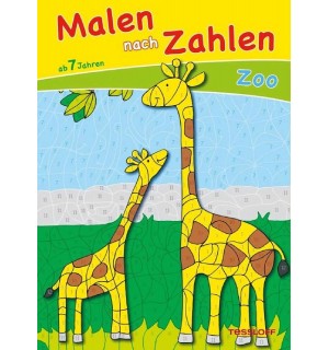 Tessloff - Malen, Rätseln & mehr - Malen nach Zahlen - Zoo