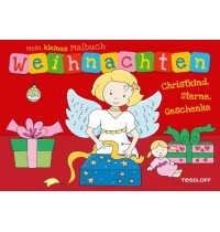 Tessloff - Malen, Rätseln & mehr - Mein kleines Malbuch - Weihnachten, Christkind, Sterne, Geschenke