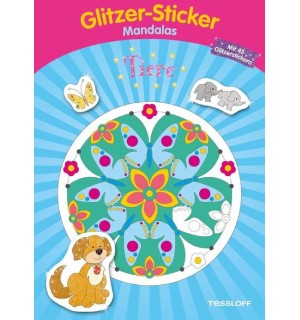 Tessloff - Malen, Rätseln & mehr - Glitzer-Sticker-Mandalas - Tiere