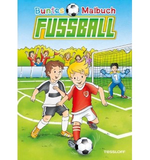 Tessloff - Malen und Rätseln und mehr - Malen - Buntes Malbuch Fußball