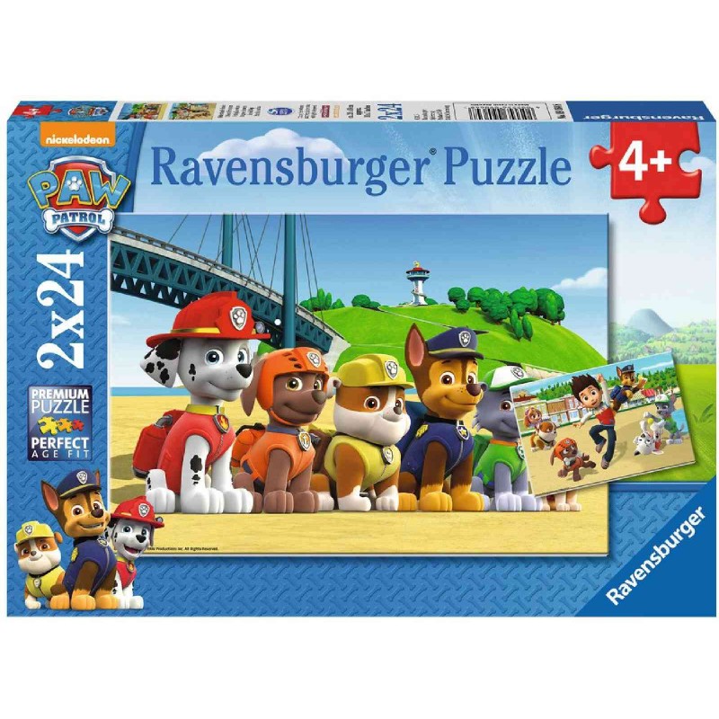 Ravensburger Puzzle - Heldenhafte Hunde, 2x24 Teile