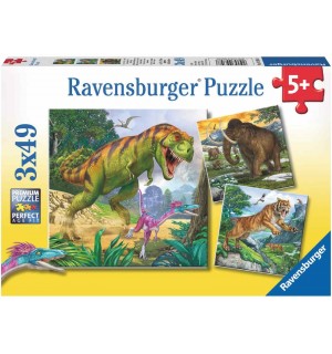 Ravensburger Puzzle - Herrscher der Urzeit, 3x49 Teile