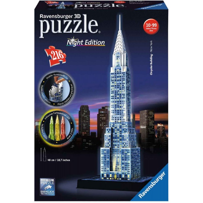 Ravensburger Puzzle - 3D-Puzzle - Chrysler Building, 216 Teile
