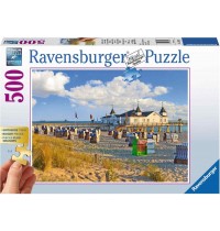 Ravensburger Puzzle - Strandkörbe in Ahlbeck, 500 XXL-Teile