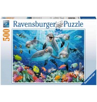 Ravensburger Puzzle - Delfine im Korallenriff, 500 Teile
