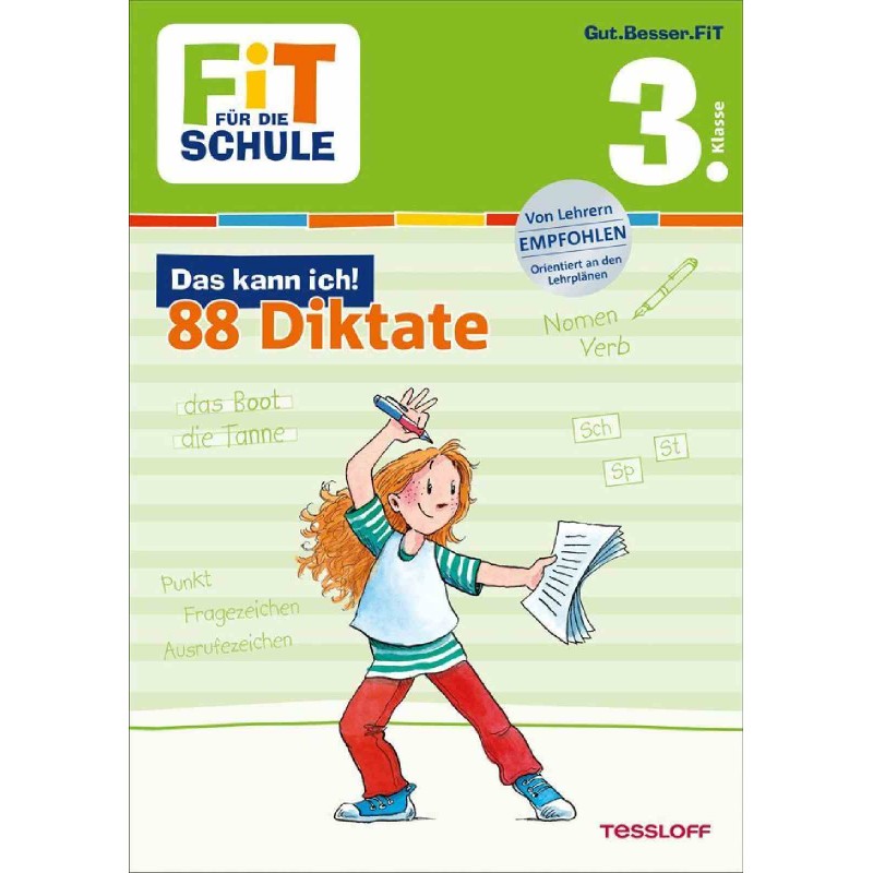 Tessloff - Fit für die Schule - Das kann ich! 88 Diktate 3. Klasse