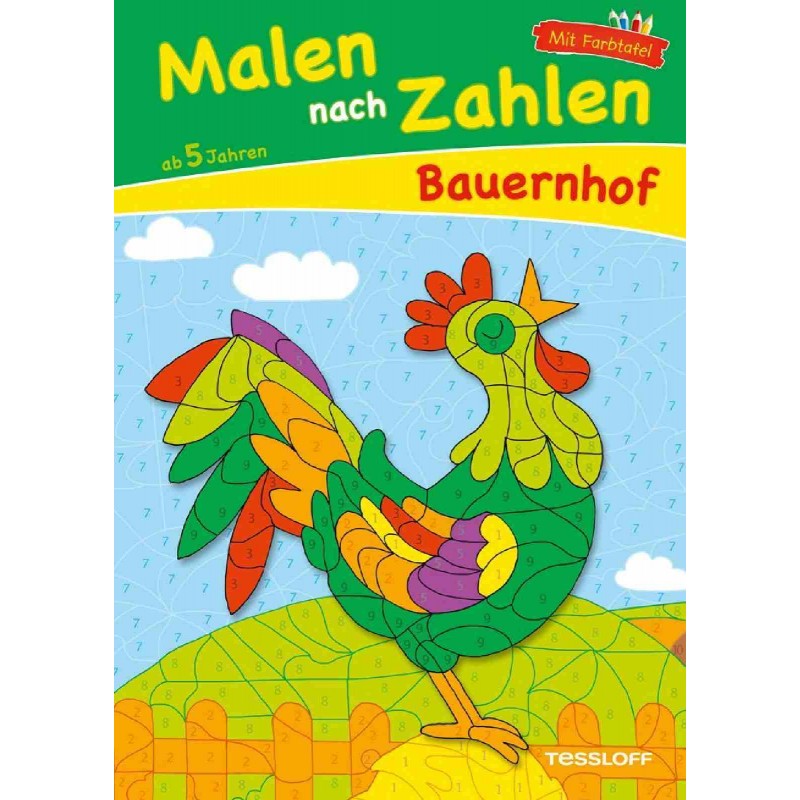 Tessloff - Malen, Rätseln & mehr - Malen nach Zahlen Bauernhof