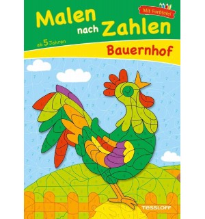 Tessloff - Malen, Rätseln & mehr - Malen nach Zahlen Bauernhof