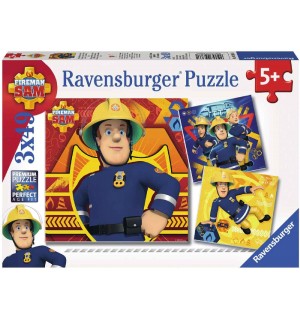 Ravensburger Puzzle - Bei Gefahr Sam rufen, 3x49 Teile